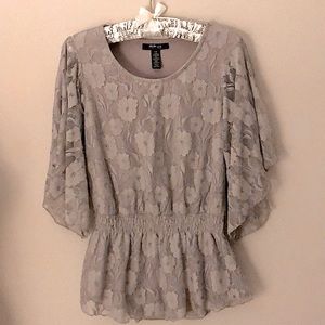 STYLE &Co. Peplum lace top